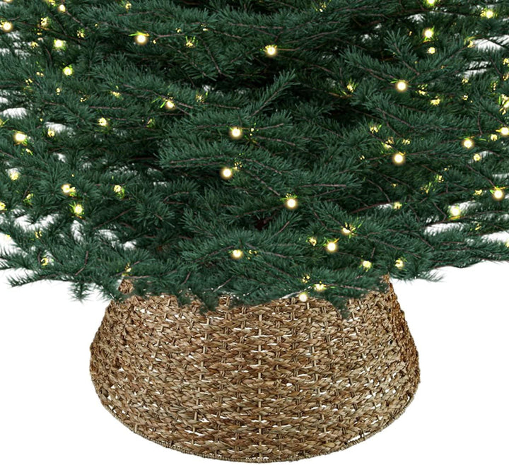 Meisterhome Model 3 Weihnachtsbaum Kragen/Weihnachtsbaum Rock aus Seegras in Natur Farbe - Ø 60 cm -