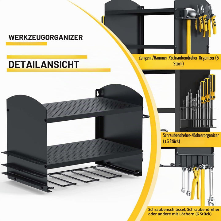 Bomclap Power Tool Organizer Elektrowerkzeug bohrer Aufbewahrung Schlagbohrschrauber 4 Steckplätze H