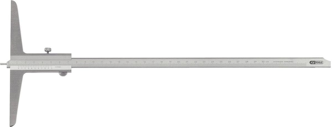 KS Tools 300.0551 Tiefenmessschieber mit Messstift, 0-80mm 0-80 mm, 0-80 mm