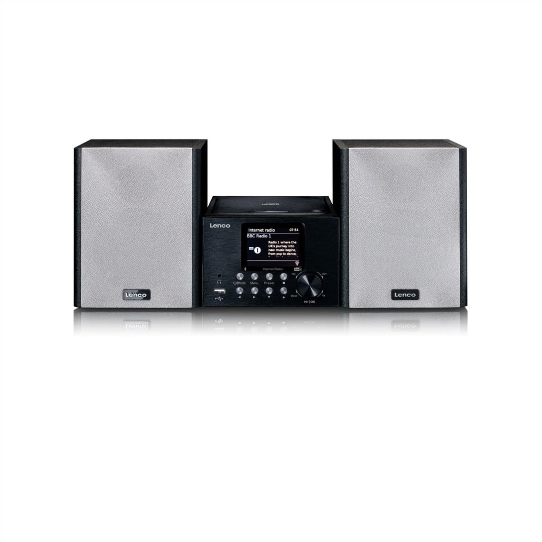 Lenco MC-250 Kompaktanlage mit WLAN Internetradio - Digitalradio mit DAB+ und Wi-Fi - FM Radio - CD