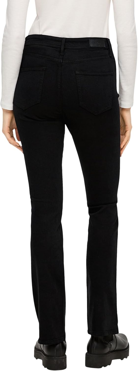 s.Oliver Damen Jeans Hose, Slim Bootcut 34 Schwarz 99z8, 34 Schwarz 99z8