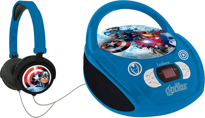 Lexibook Marvel The Avengers Iron ManBoombox CD-Player, AUX-Eingangsbuchse, AC-Betrieb oder Batterie