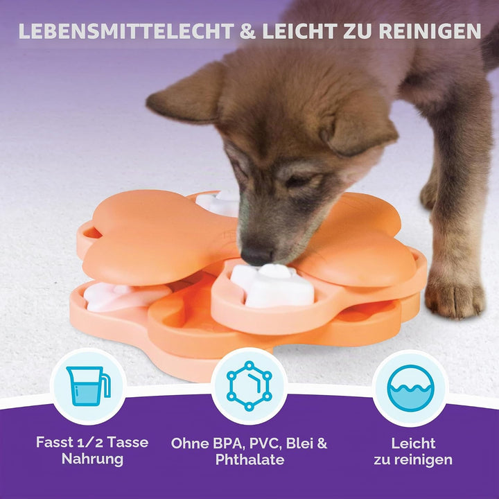 Outward Hound Nina Ottosson Puzzle Tornado - Interaktives Leckerli-Denkspielzeug für Hunde Puppy Tor