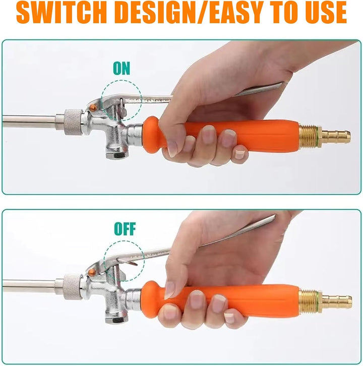 Ganzmetall Ersatzsprühstab, 29 Zoll 1/4 und 3/8 Sprühstab aus Messing mit Widerhaken, Verstellbarer