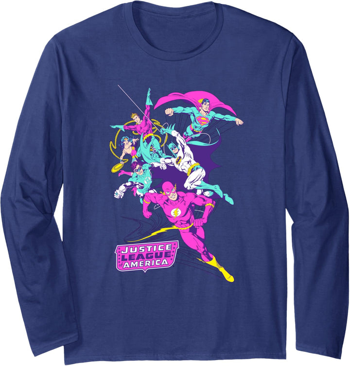 Justice League Colorful League Langarmshirt