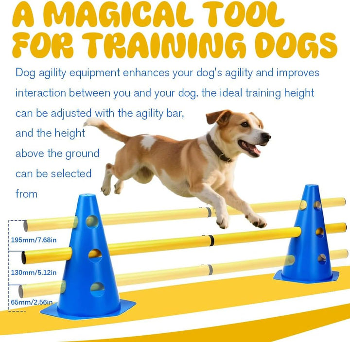 Agility Set Hunde Hürden Steckhürdenset Kinder, Agility Hürden Hindernisse für Pferde Hundeparcours