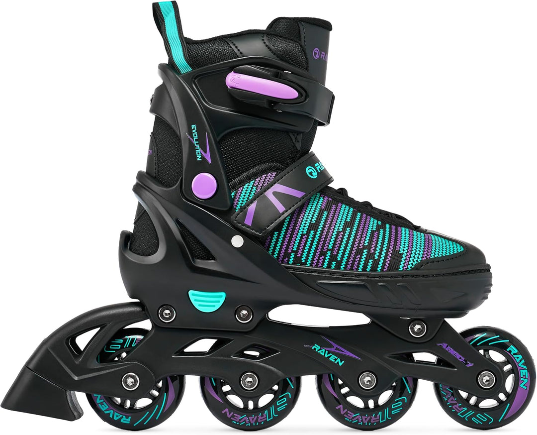 RAVEN 2in1 Schlittschuhe Inline Skates Inliner für Kinder Erwachsene Mädchen Damen verstellbar