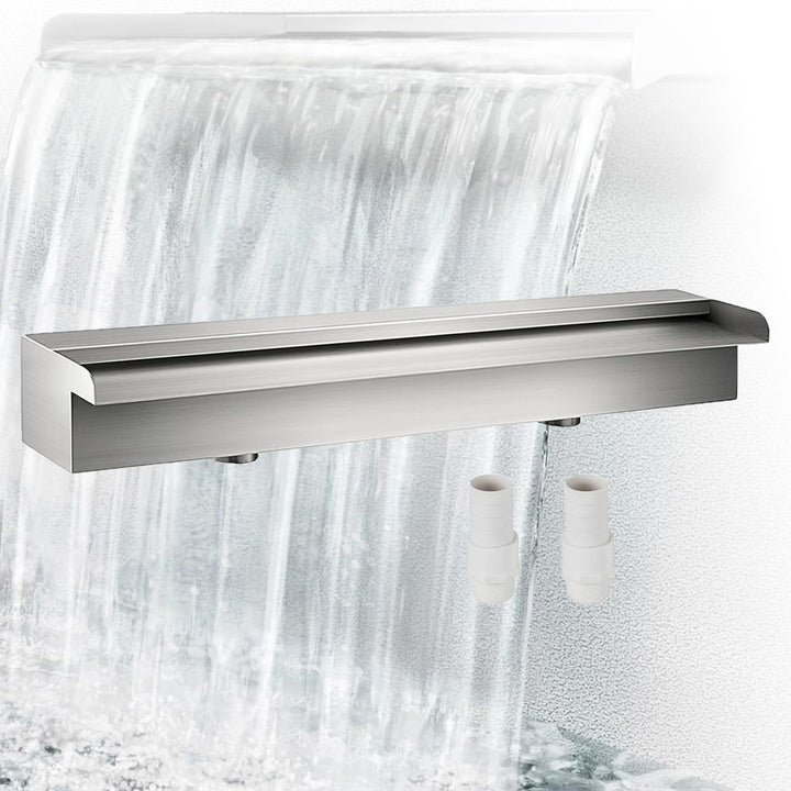Edelstahl Wasserfall Element 60cm,Teich Wasserfall Spillway Pool Brunnen Wasser Feature,Edelstahl Te