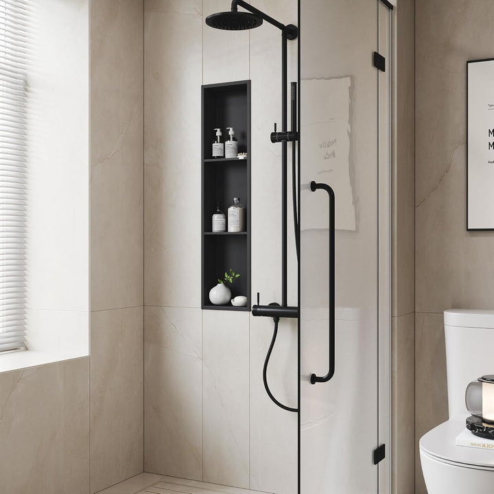 Neodrain Wandnische Dusche Edelstahl Dreifach-Duschnische Wandnische Lagerung für Badezimmer 90x20 c