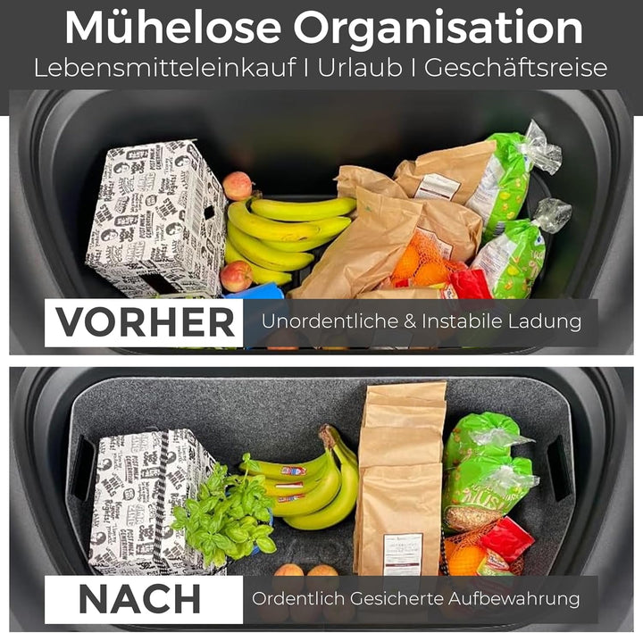 VLOX Tesla Model Y Organizer Aufbewahrungsbox Kofferraum Zubehör Frunk, Frunk