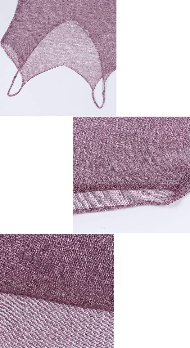 JFAN Damen Strandponcho Strandkleid V-Ausschnitt Sommerstrand Cover Up Kleines Kleid Einheitsgrösse