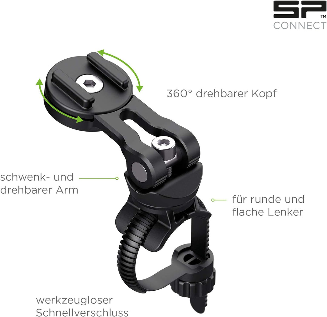SP CONNECT Fahrrad-Handyhalterung für iPhone 8+/7+/6S+/6+ | Wasserdichter Handyhalter für Fahrradlen