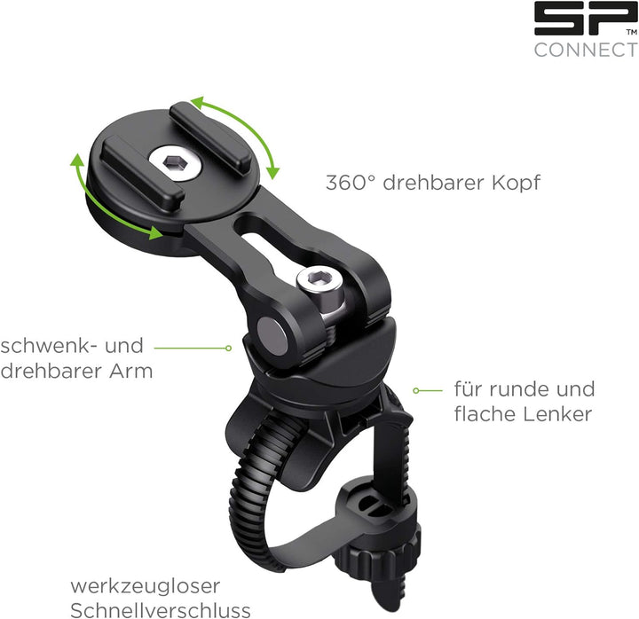 SP CONNECT Fahrrad-Handyhalterung für iPhone 8+/7+/6S+/6+ | Wasserdichter Handyhalter für Fahrradlen