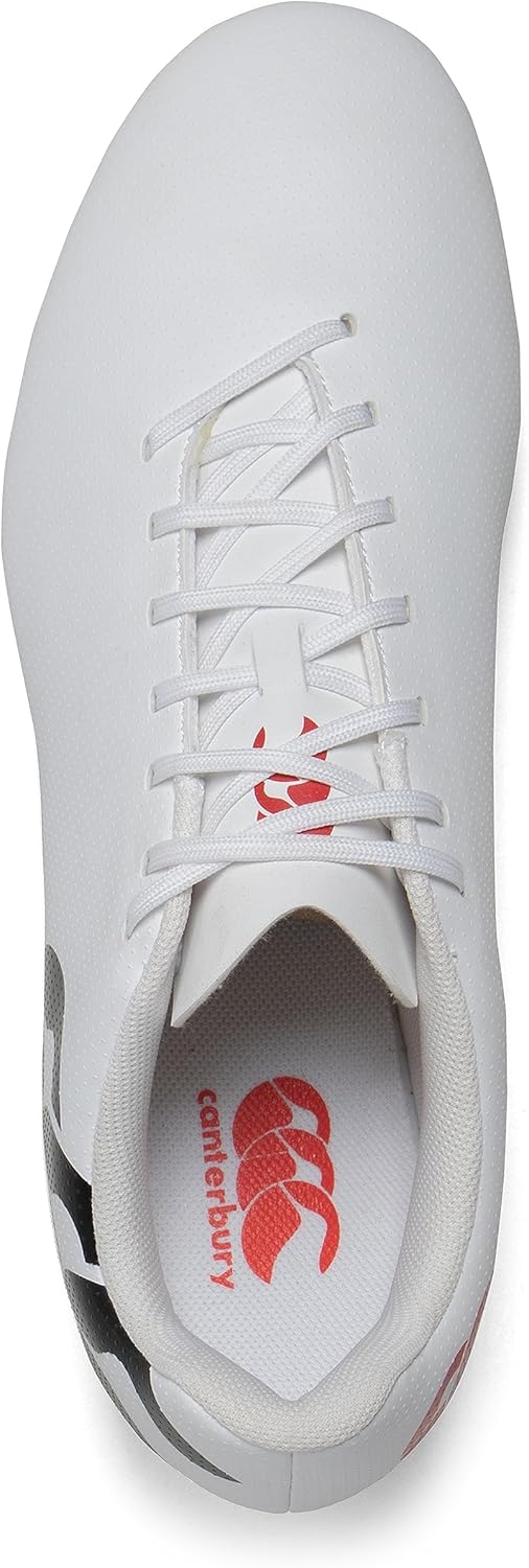 Canterbury Herren Speed Raze Stiefel 41.5 EU Weiss, 41.5 EU Weiss