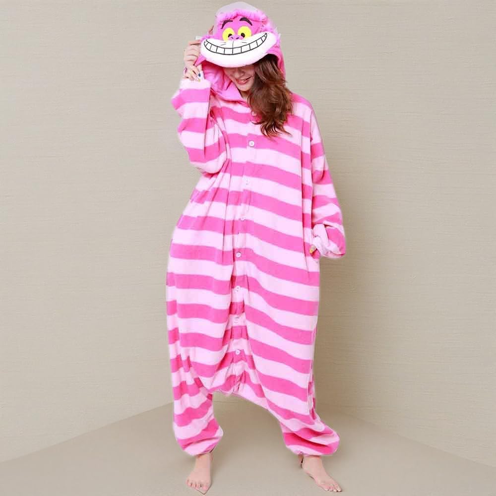 Cheshire Cat Kostüm / Kigurumi Onesie Jumpsuit
