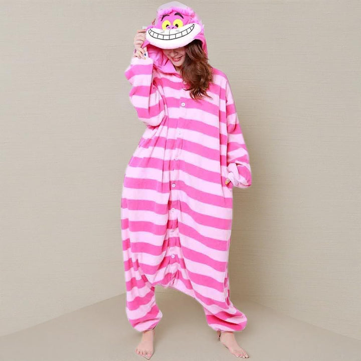 Cheshire Cat Kostüm / Kigurumi Onesie Jumpsuit