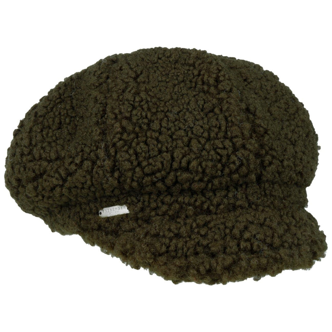 Seeberger Teddy Fur Ballonmütze Schirmmütze Damencap Wintercap Kunstfellcap Baker-Boy-Mütze Mit Schi