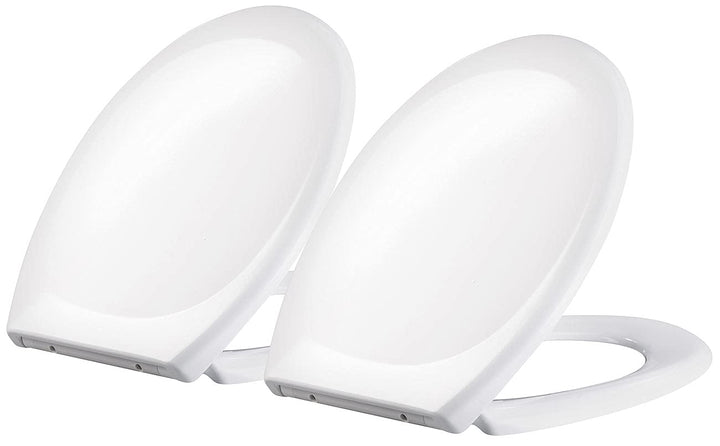 BadeStern Antibakterielle WC-Sitze: 2er-Set Universal-WC-Sitze, O-Form, Absenkautomatik (Automatisch