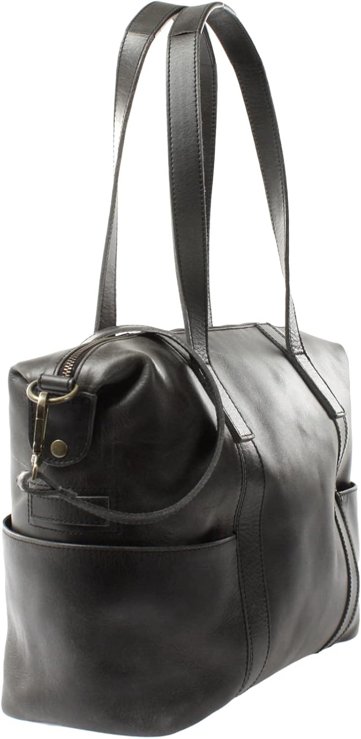 LECONI Shopper Vintage-Look Damen Henkeltasche Schultertasche Echt-Leder Natur Damentasche Ledertasc