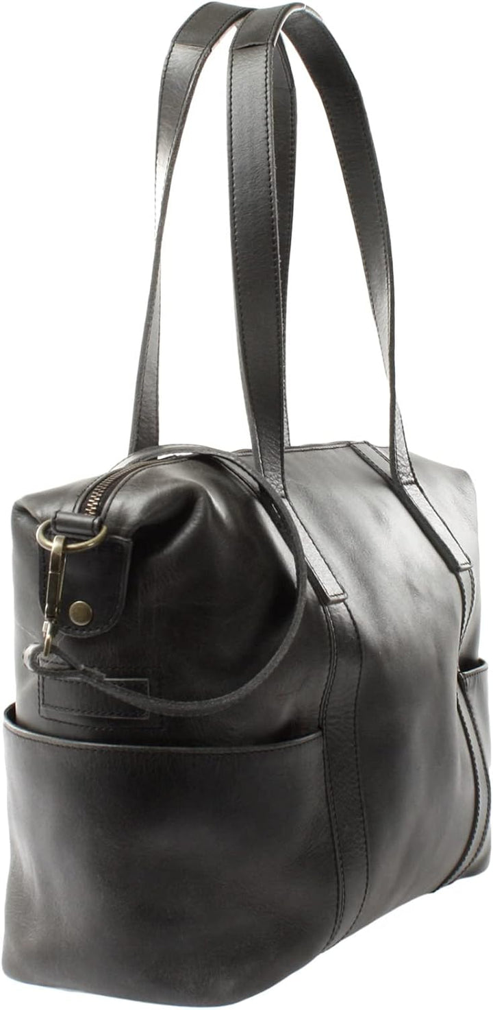 LECONI Shopper Vintage-Look Damen Henkeltasche Schultertasche Echt-Leder Natur Damentasche Ledertasc
