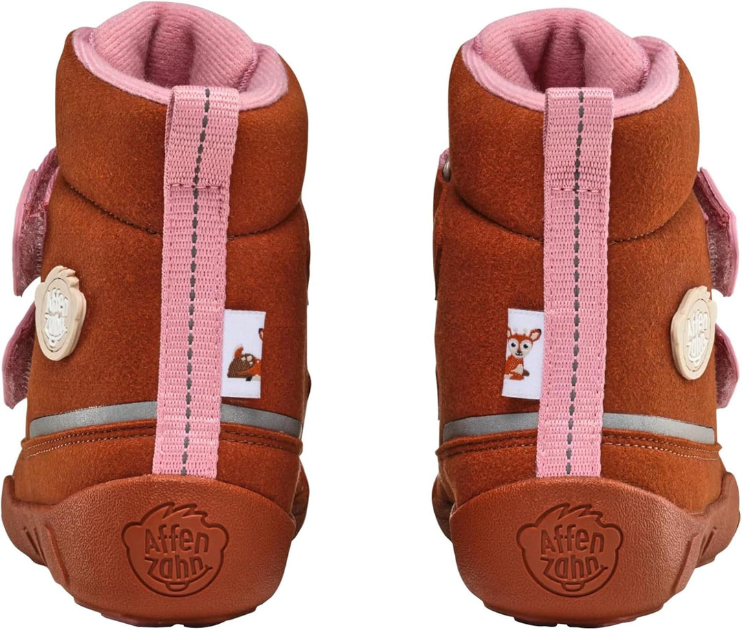 Affenzahn Winterstiefel Vegan Comfy warm gefüttert, wasserdicht mit Kletterverschlüssen, Grösse 21-3