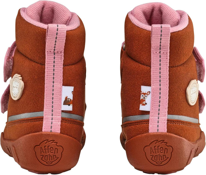 Affenzahn Winterstiefel Vegan Comfy warm gefüttert, wasserdicht mit Kletterverschlüssen, Grösse 21-3