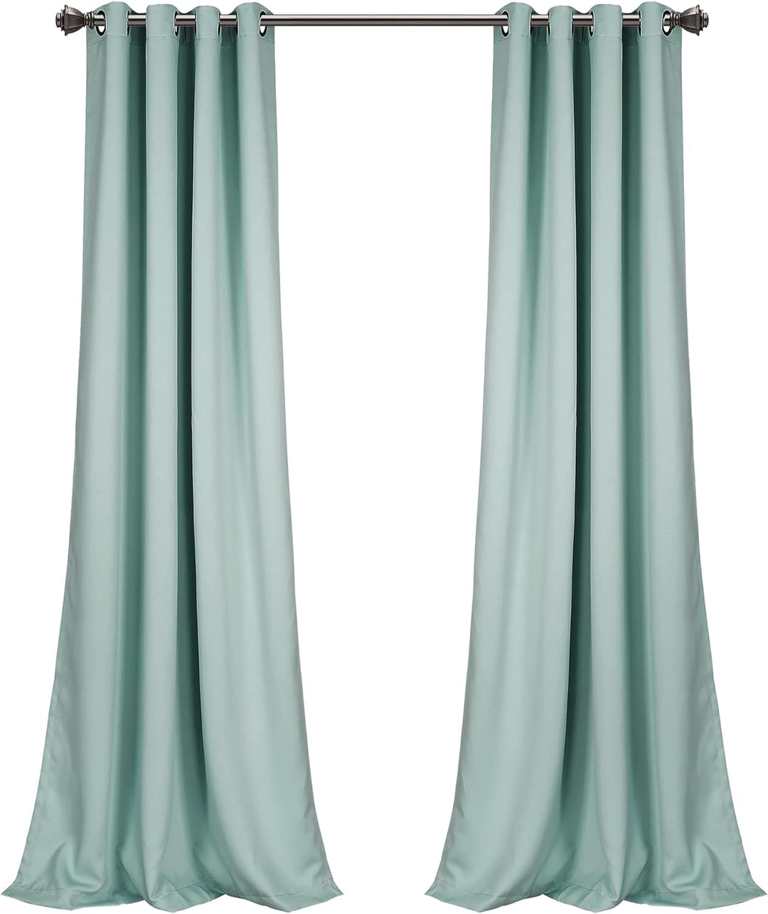 Lush Decor Verdunkelungsvorhänge mit Ösen, isoliert, 132 x 274 cm, Blau 52"W x 108"L Blau, 52"W x 10