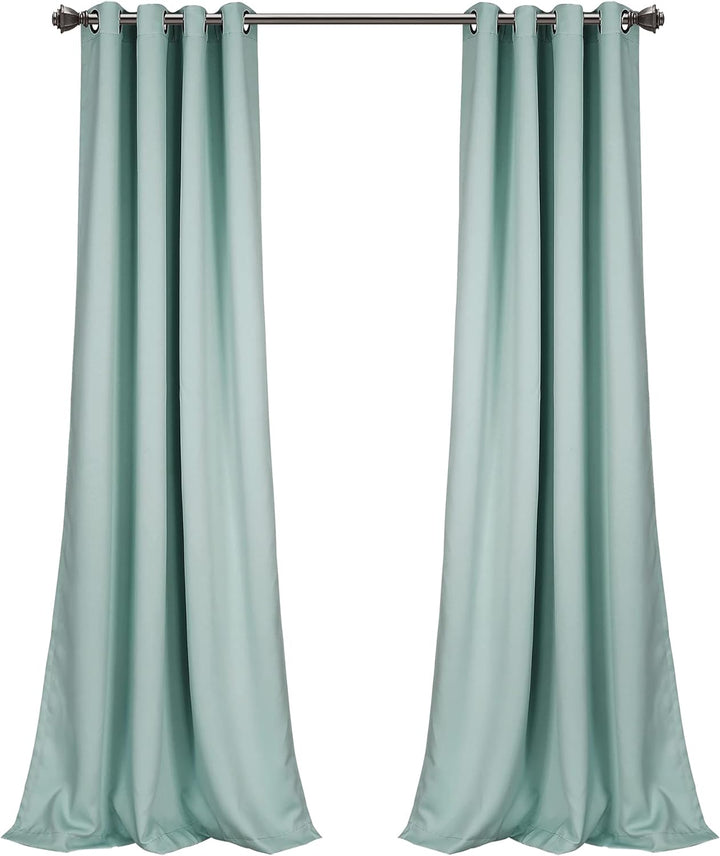 Lush Decor Verdunkelungsvorhänge mit Ösen, isoliert, 132 x 274 cm, Blau 52"W x 108"L Blau, 52"W x 10