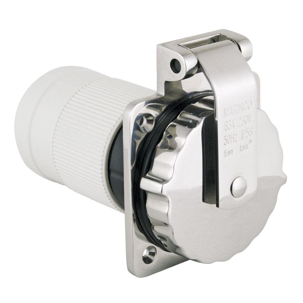MARINCO 6401el-bx Antennen-Hafen Marine dreiphasige, Unisex Erwachsene, schwarz, M