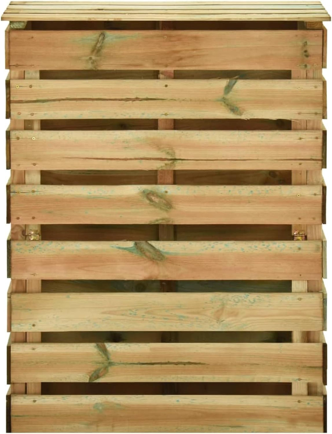 ARKEM Lattenrost-Komposter 80x50x100 cm Imprägniertes Komposter Balkon Komposter Schnellkomposter Ki
