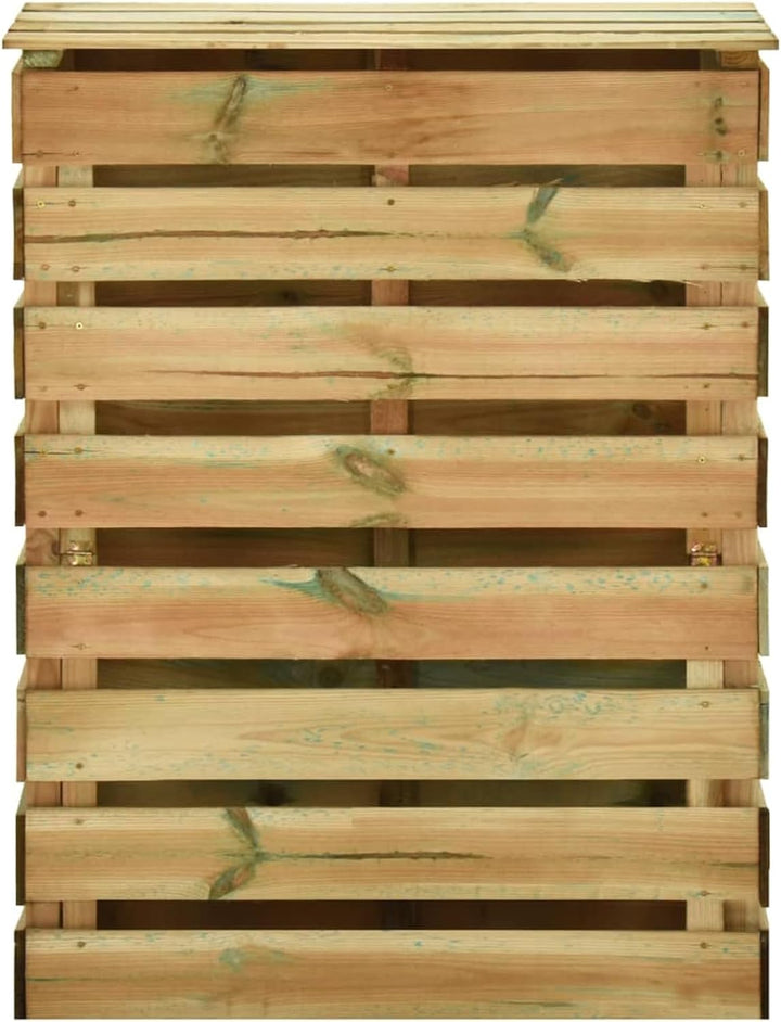 ARKEM Lattenrost-Komposter 80x50x100 cm Imprägniertes Komposter Balkon Komposter Schnellkomposter Ki