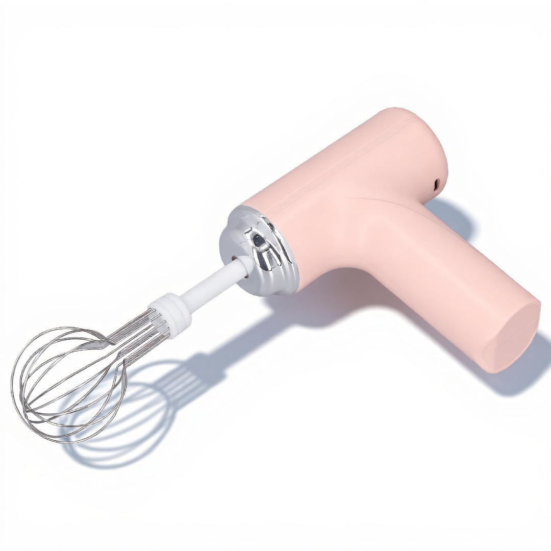 Luqeeg Elektrischer Schneebesen, Handmixer Hand-Eierbesen, Kabelloser Elektrischer Küchen-Handmixer