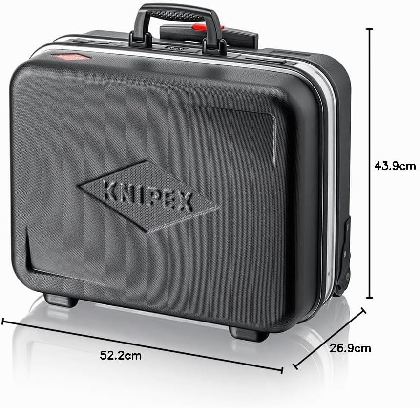 KNIPEX 00 21 06 HK S Werkzeugkoffer „BIG Basic Move" Sanitär Werkzeug-Trolley | Rollkoffer