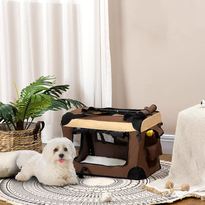 PawHut Hundebox faltbar Hundetasche Transporttasche mit Kissen Hundetransportbox Reisetasche für min