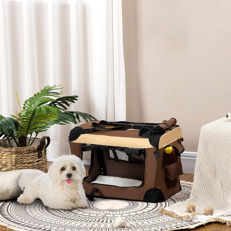 PawHut Hundebox faltbar Hundetasche Transporttasche mit Kissen Hundetransportbox Reisetasche für min