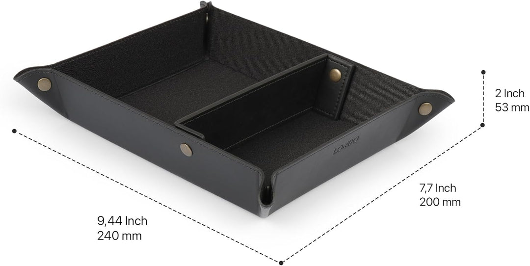 Londo Leder Taschenleerer - Vide Poche - Ledertablett Organizer, Praktische Aufbewahrungsbox - für G