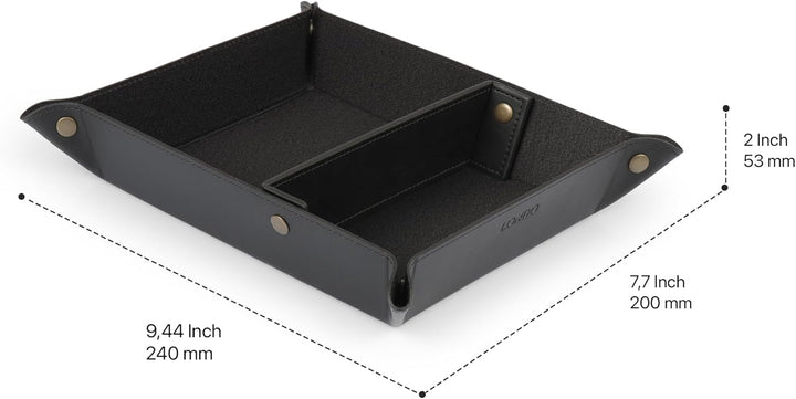 Londo Leder Taschenleerer - Vide Poche - Ledertablett Organizer, Praktische Aufbewahrungsbox - für G