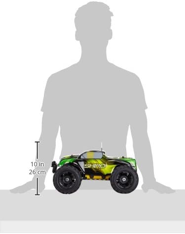 JAMARA 053366 - Shiro Monstertruck 1:10 4WD NiMh 2,4G LED - Allrad, Elektroantrieb, Akku, 35Kmh, Alu