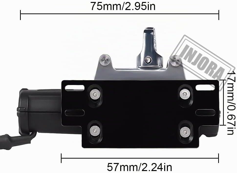 INJORA RC Drahtloses Fernsteuerungssystem automatische Winde aus Metall für 1:10 RC-Raupenfahrzeug A