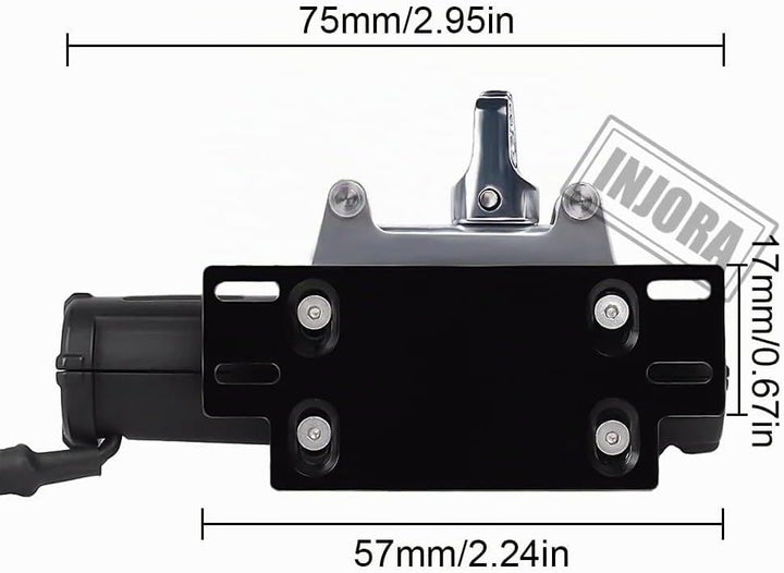 INJORA RC Drahtloses Fernsteuerungssystem automatische Winde aus Metall für 1:10 RC-Raupenfahrzeug A