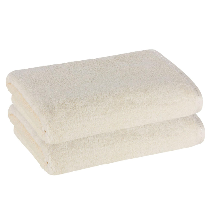PremiumShop321 2er Pack Duschtuch 70x140 Frottierserie Profi-Star 500g/m² Creme Creme Duschtuch 2er