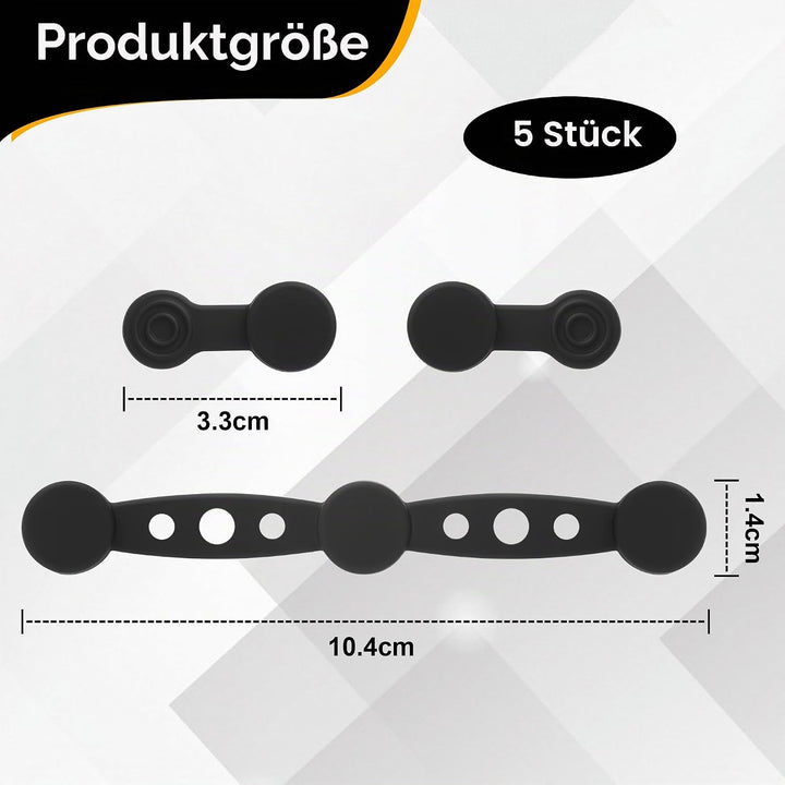 15 Stück Magnetische Befestigungsschnalle,Magnet Silikon Schnalle,Magnet Silikon Schna für Backpapie