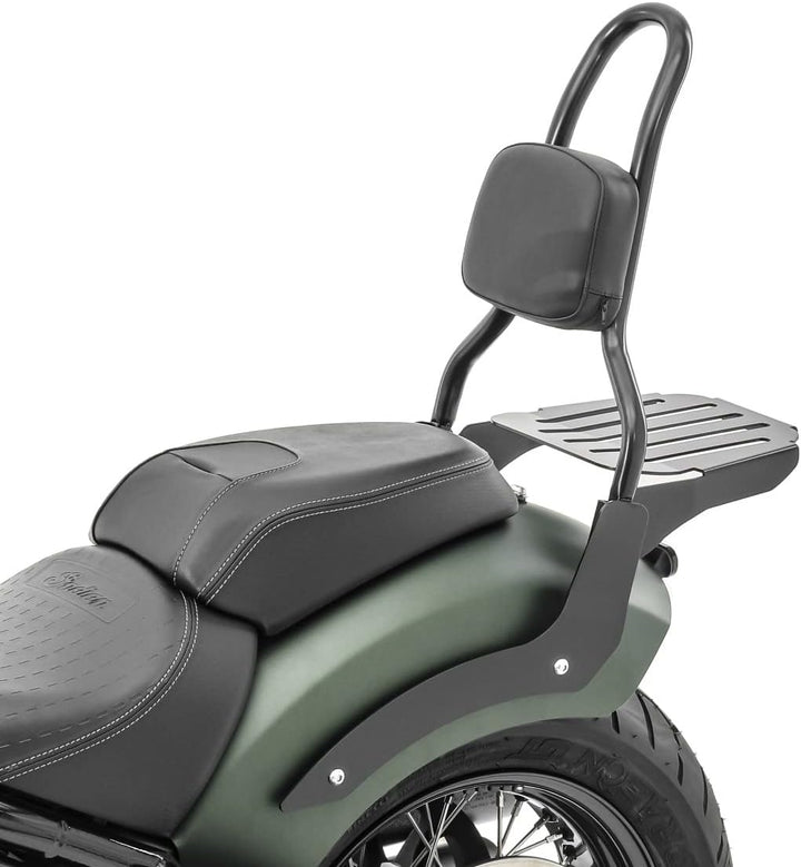 Sissy Bar M3 kompatibel für Indian Chief Bobber 21-22 mit Gepäckträger schwarz