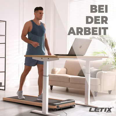 Elektrisches Laufband DeskWalk für zu Hause oder Büro, LCD-Display Motorisiertes Fitnessgerät, Schre