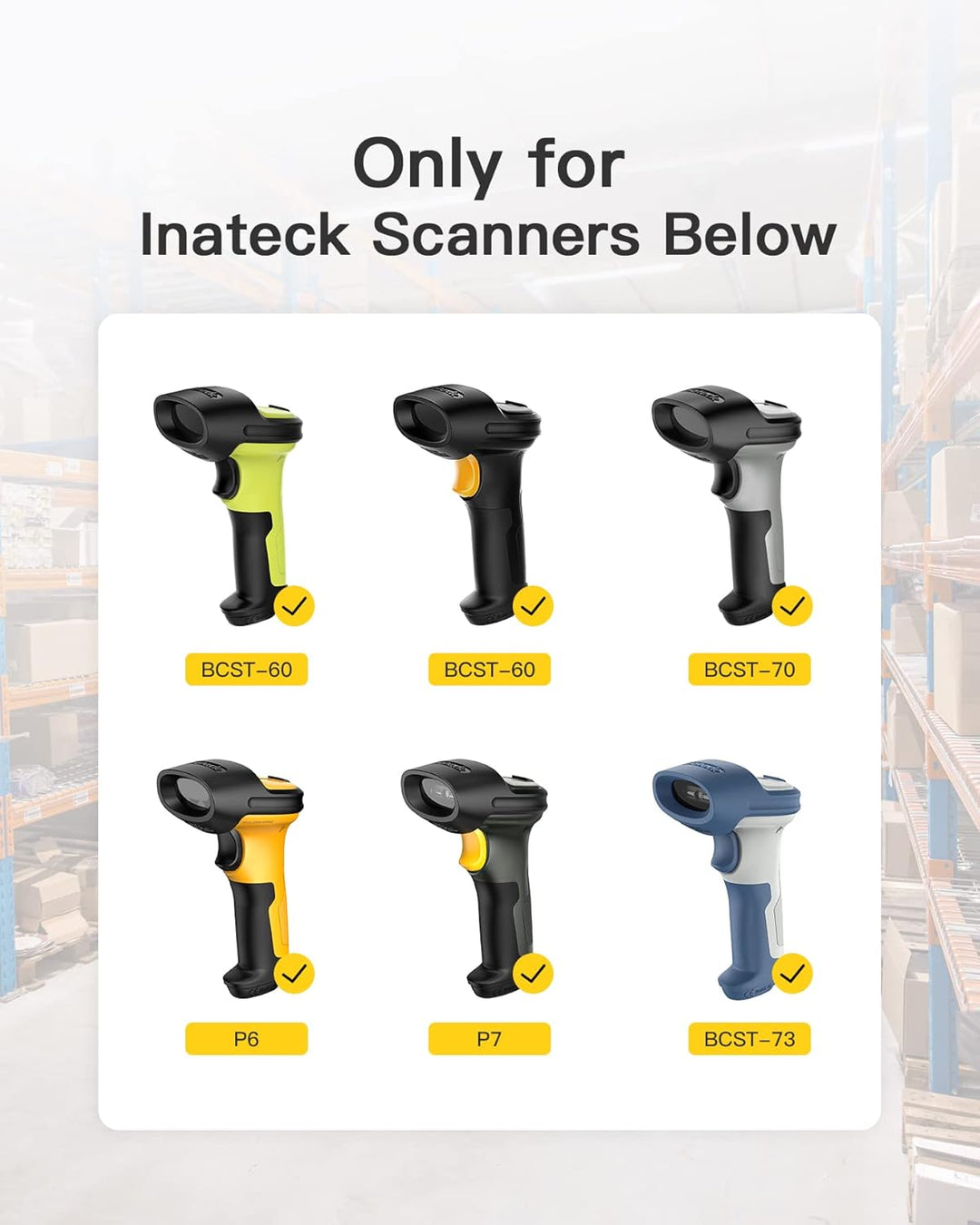 Inateck Barcode Scanner Ladestation, Geeignet BCST-60, BCST-70, BCST-73, P6 und P7, Scanner Nicht im