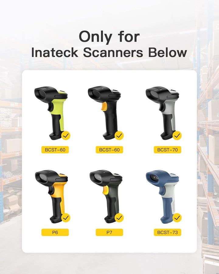 Inateck Barcode Scanner Ladestation, Geeignet BCST-60, BCST-70, BCST-73, P6 und P7, Scanner Nicht im