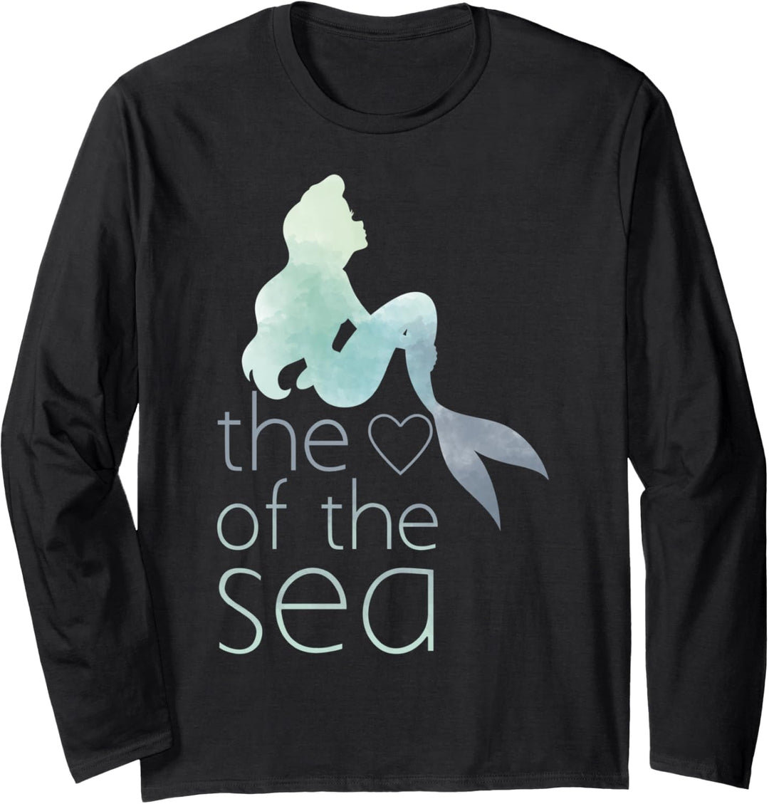 Disney Little Mermaid Heart Of The Sea Watercolor Langarmshirt