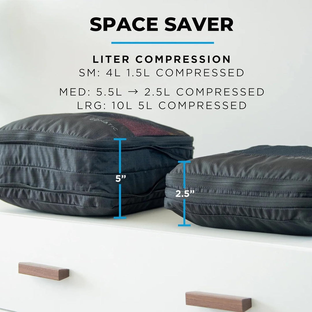 Gomatic Packing Cubes Kompressions-Gepäck-Organizer für Handgepäck, Koffer, Reisetaschen, Gross - Gr