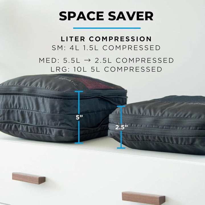 Gomatic Packing Cubes Kompressions-Gepäck-Organizer für Handgepäck, Koffer, Reisetaschen, Gross - Gr