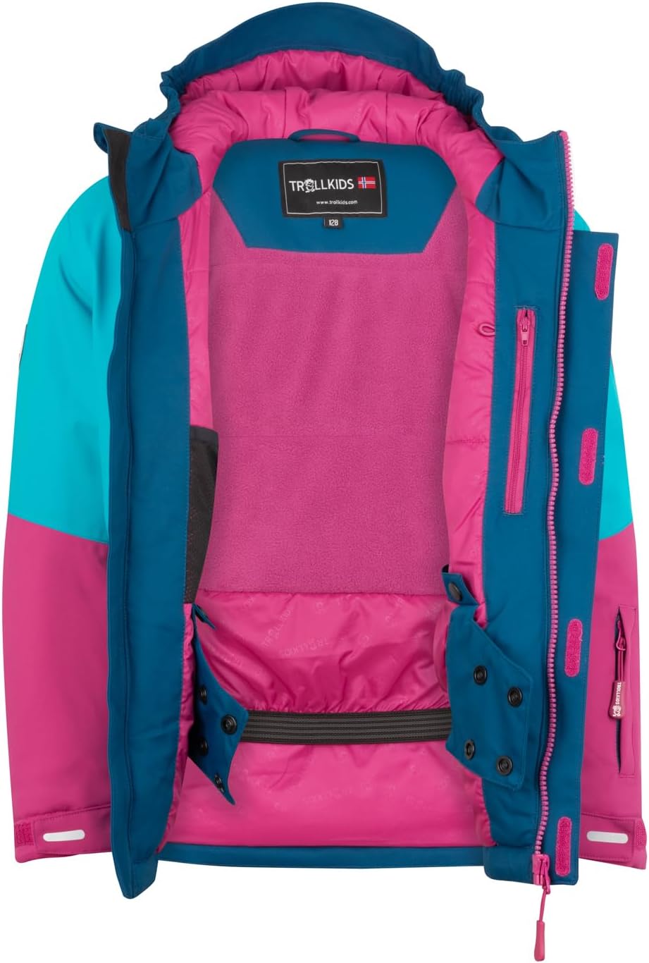 Trollkids Girls Hallingdal Jacket Bright Berry 140, Bright Berry 140